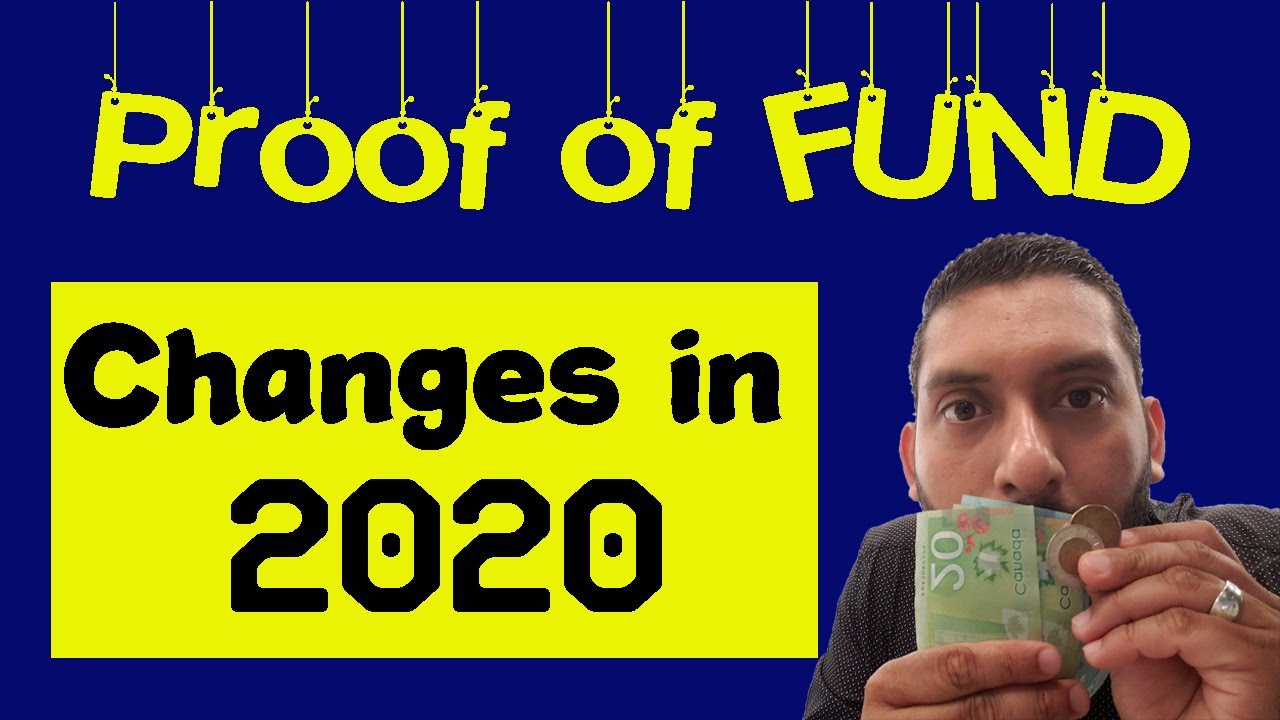 Canada Express Entry Proof of FUND updated in 2020.