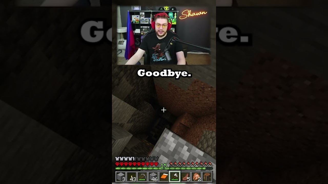 Goodbye Creeper #minecraft #minecraftshorts #shawngames #shorts #minecrafthardcore