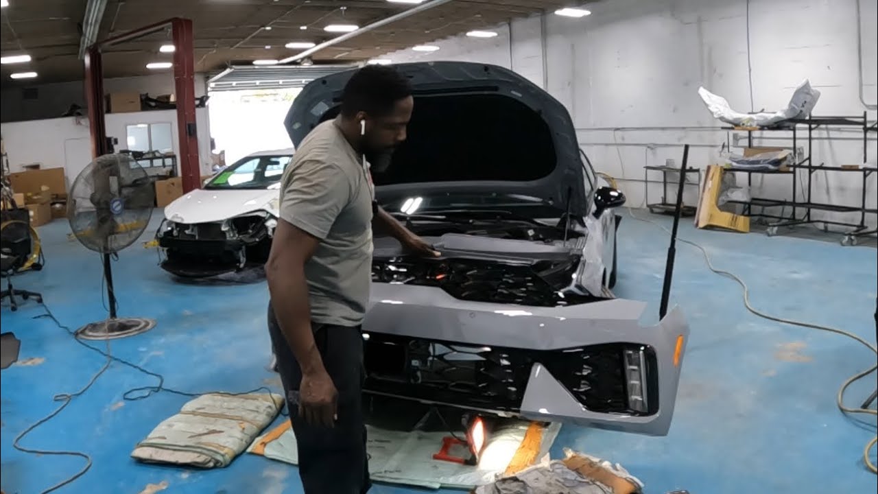 DIY 2025 KIA K5 how to take the front bumper and headlight off 
