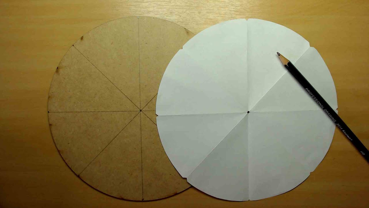 JEITO FÁCIL DE ENCONTRAR O CENTRO DO CÍRCULO NO MDF