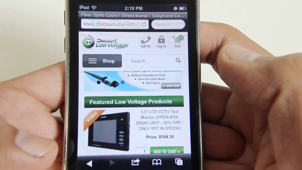 Discount Low Voltage has gone Mobile - Order on your phone