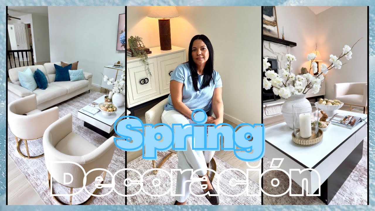 DECORACIÓN PARA PRIMAVERA 2026, sala acogedora #homedecor #spring2026 #ideasforhome 