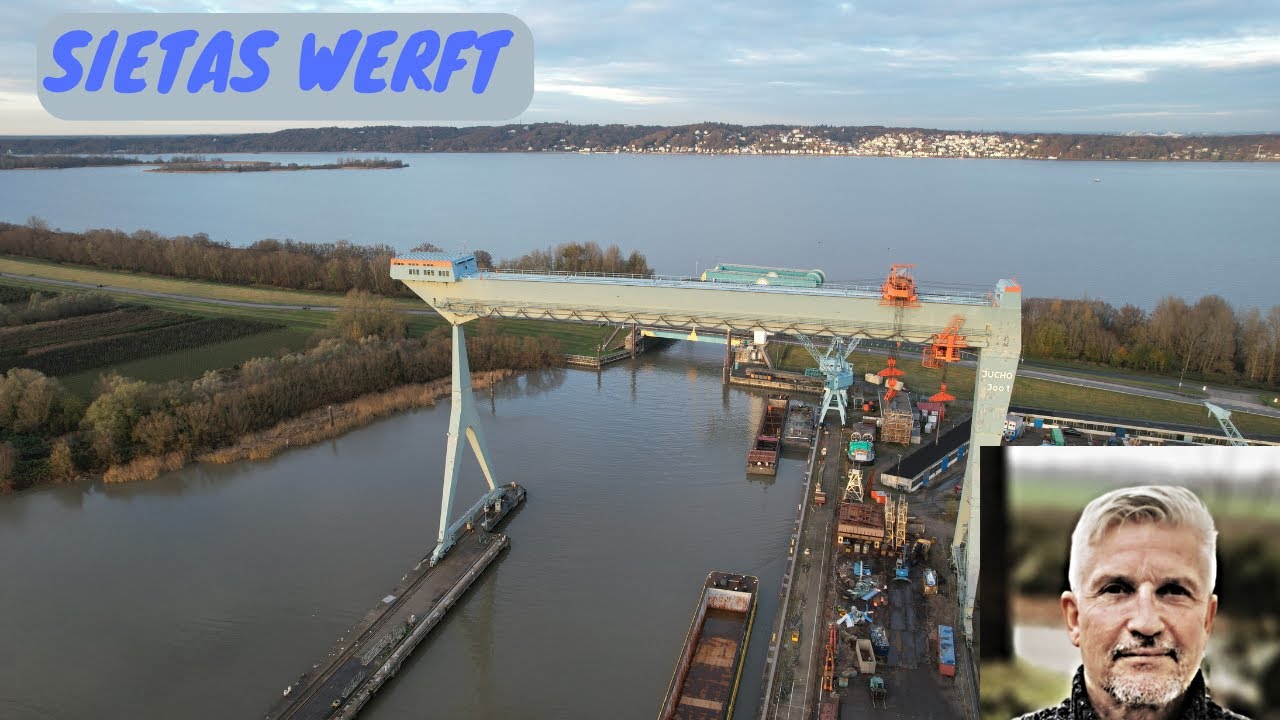Schiffswerft Hamburg an der Elbe