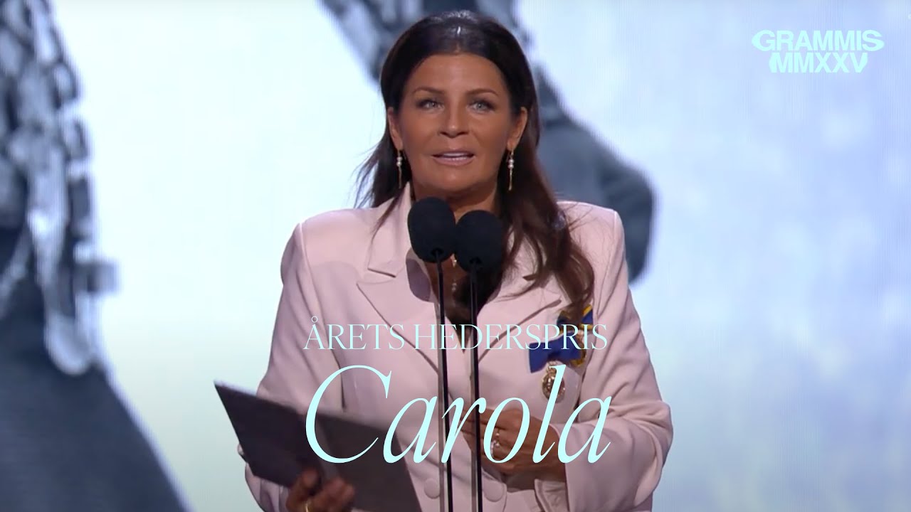 Vinnare Årets Hederspris: Carola (Grammis 2025)