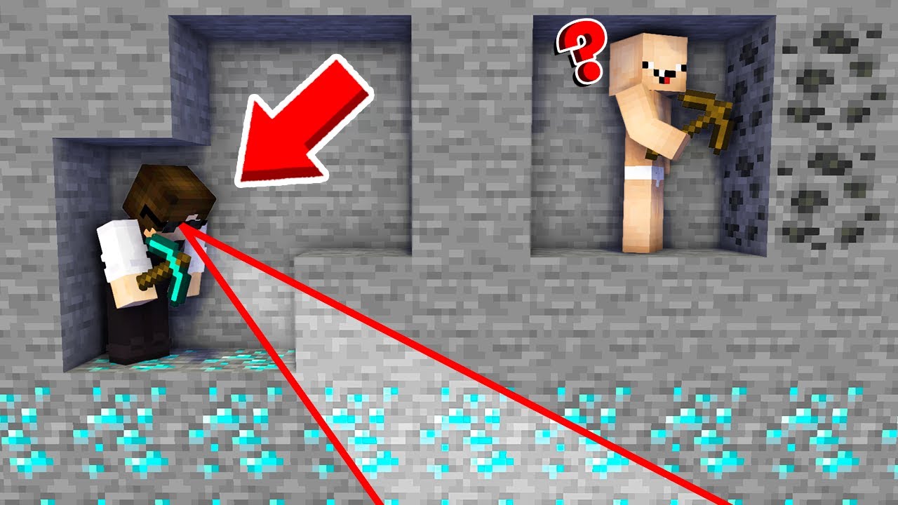 XRAY vs COPIL in MINECRAFT..