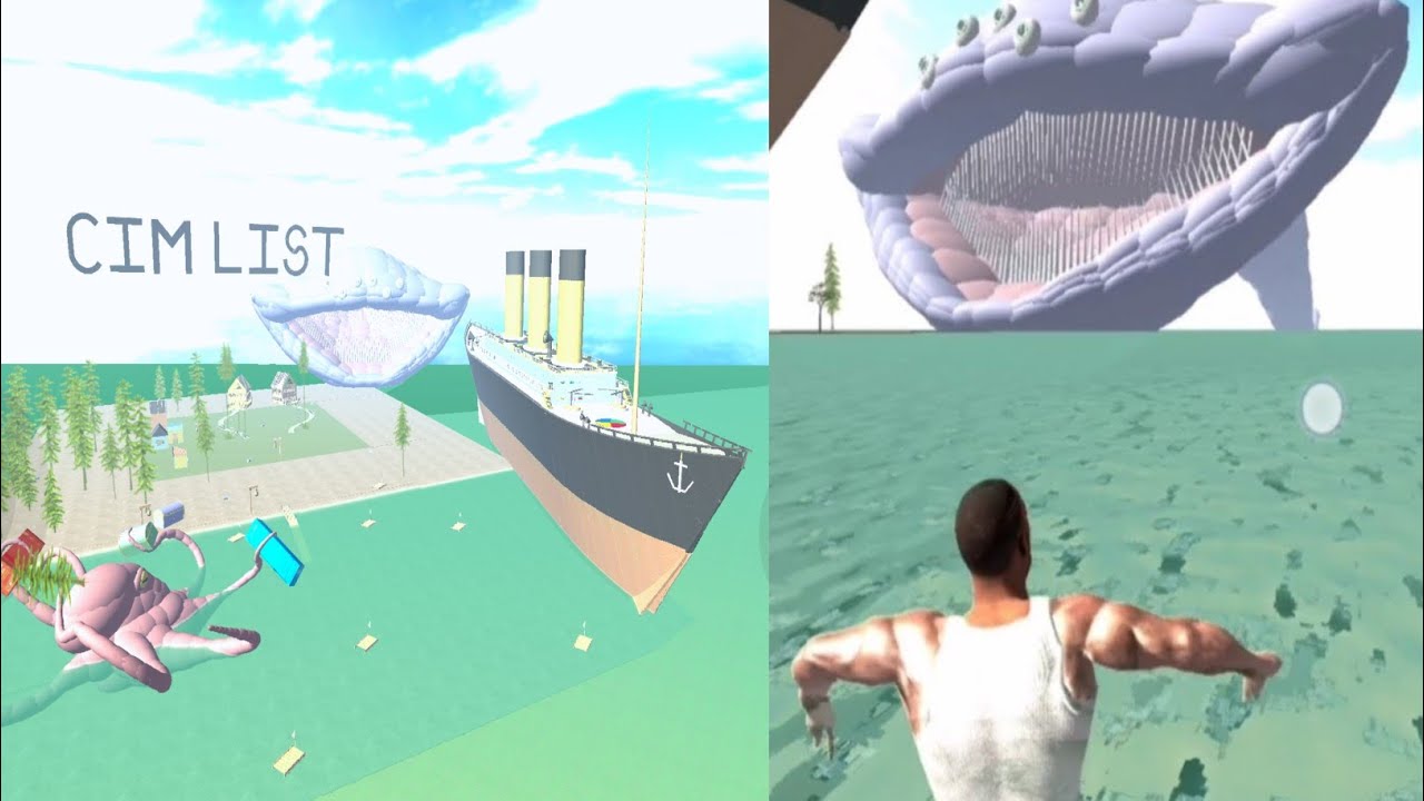 Secret Island EI Gran Maja + Octopus + Titanic Jahaj | Funny Gameplay | Indian Bike Driving 3D