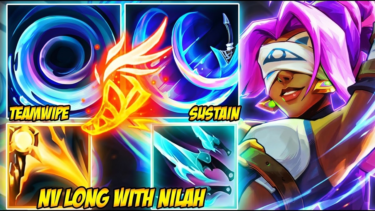 WILD RIFT CHINA NV LONG WITH NILAH - Q SPAM + R KNOCKUP 1V5 IS UNFAIR