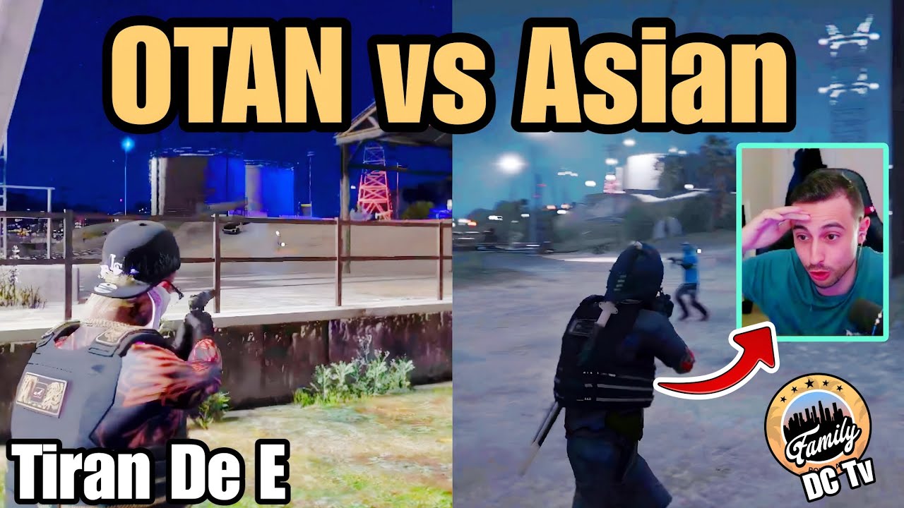 OTAN GANG vs ASIAN TIROTEO Varias Perspectivas, TRAIN SORPRENDIDO Por BABY, Tiran De E, Family Rp