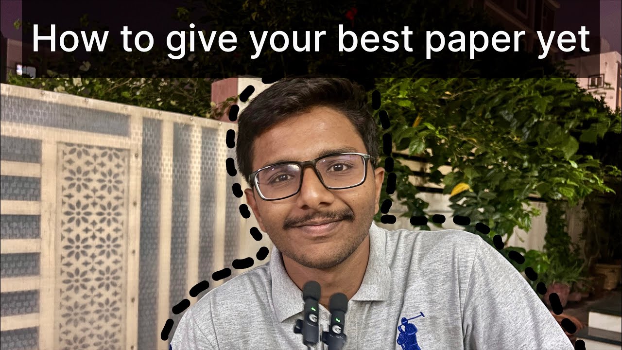 You’re 10 minutes away(from giving your best paper)