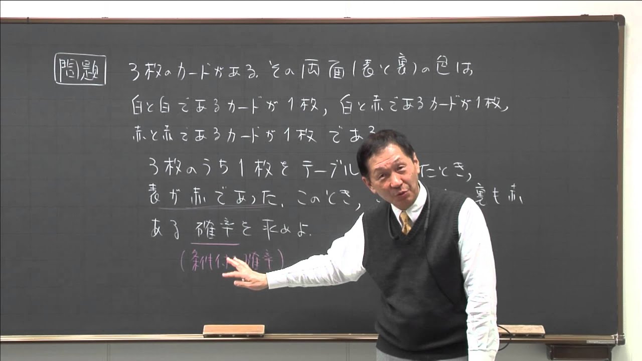 岡本寛講師　代ゼミ＜ミニ体験講座＞数学　高１生対象　『条件つき確率』徹底攻略への序章