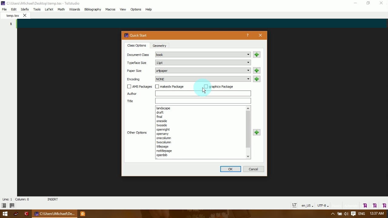 Creating Macro in TeXstudio
