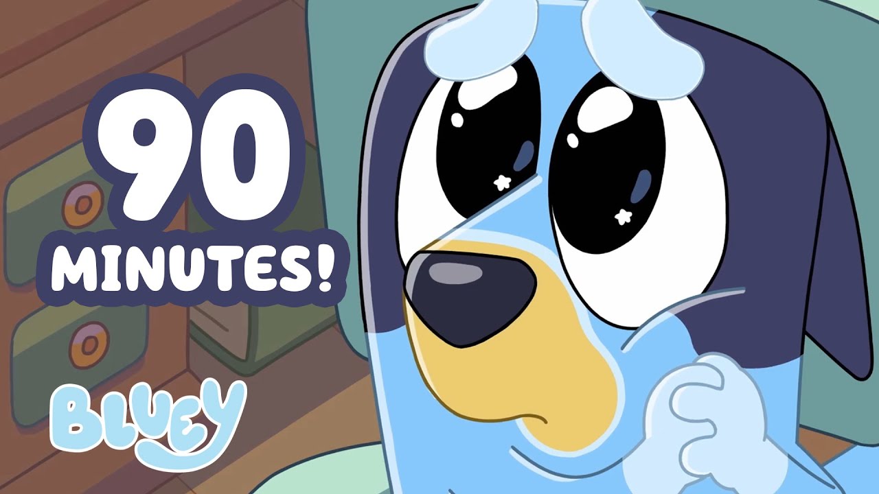 🔴LIVE: Bluey's Best Bits! 💙 | 90 MINUTES of Games and Life Lessons ⭐️ | Bluey
