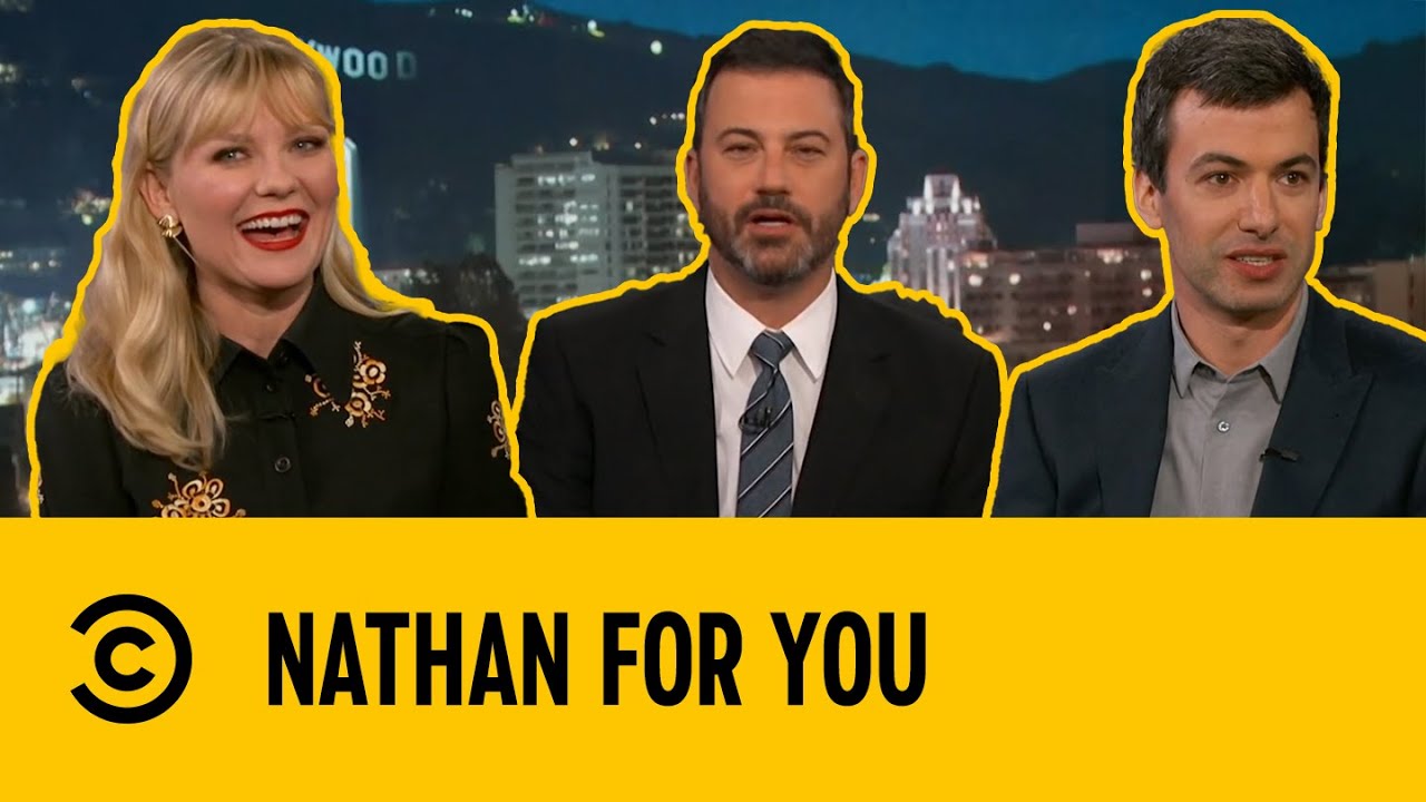 Kirsten Dunst Steals Nathan's Anecdote On Jimmy Kimmel | Nathan For You