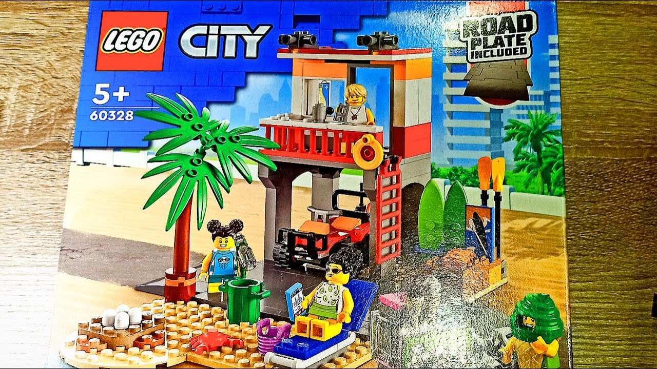LEGO CITY 60328 Спасательный пост на пляже!