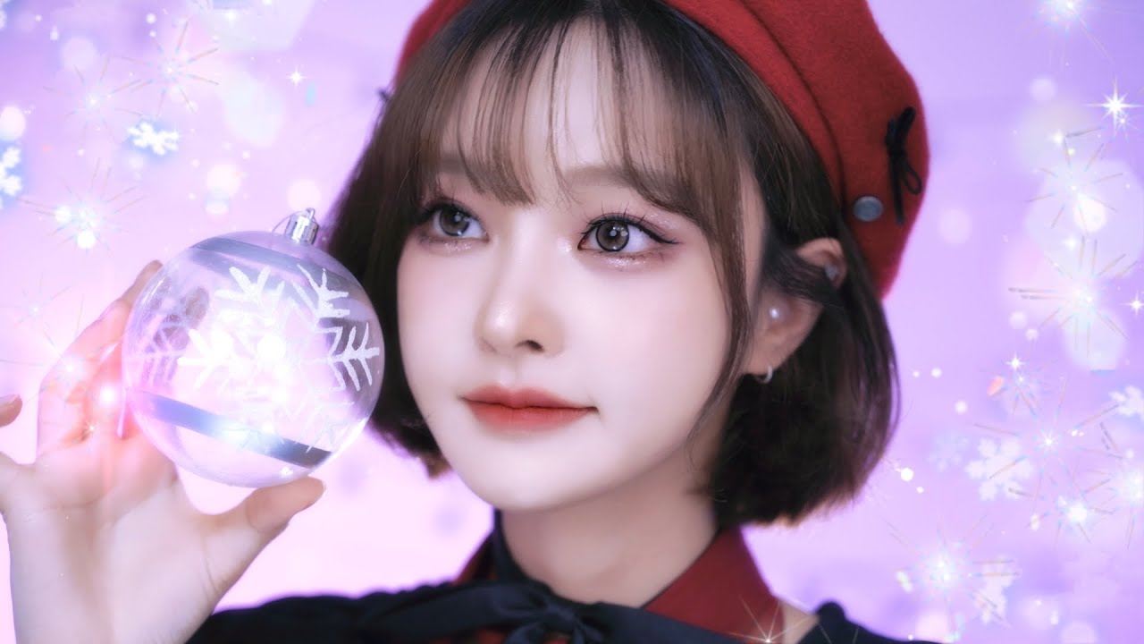 연말파티때 이 메이크업 어때?🍷 반짝반짝한 단발 홀리데이 메이크업‧✧̣̥̇‧♥️  Holiday Glam Makeup