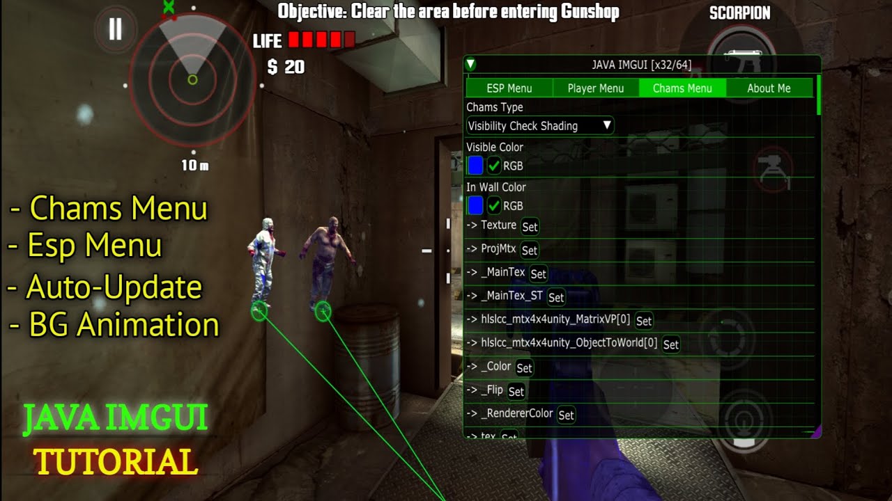 JAVA IMGUI Template For All Unity Games | Auto Update Esp And Chams Menu | No Touch Issue.