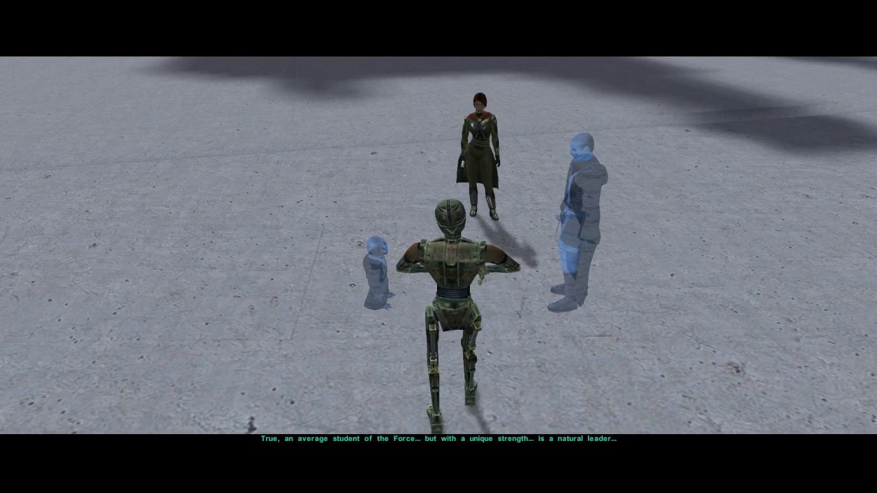 Dantooine droid's recording about the Exile