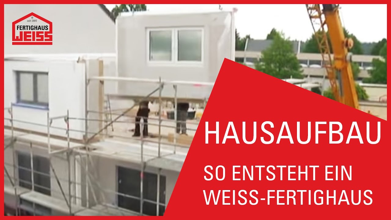 Hausaufbau im September 2010 von Fertighaus Weiss