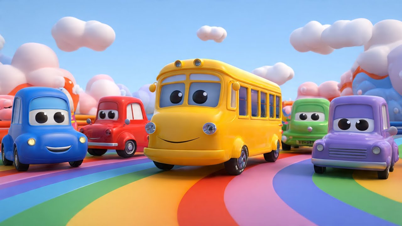 Vehicle Play World  | 3D Animated Cars, Bus & Truck Song for Toddlers