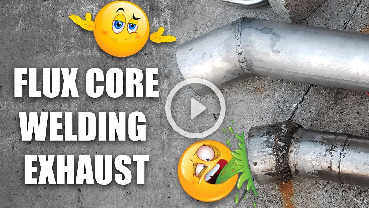 Cheap Welder, How to Flux Core Weld Exhaust 