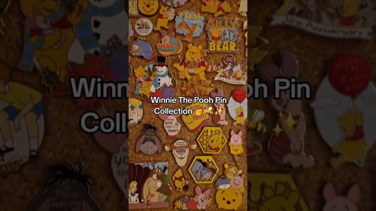 My Winnie The Pooh Pins Collection 🍯✨️| #poohbear #disney #pincollection
