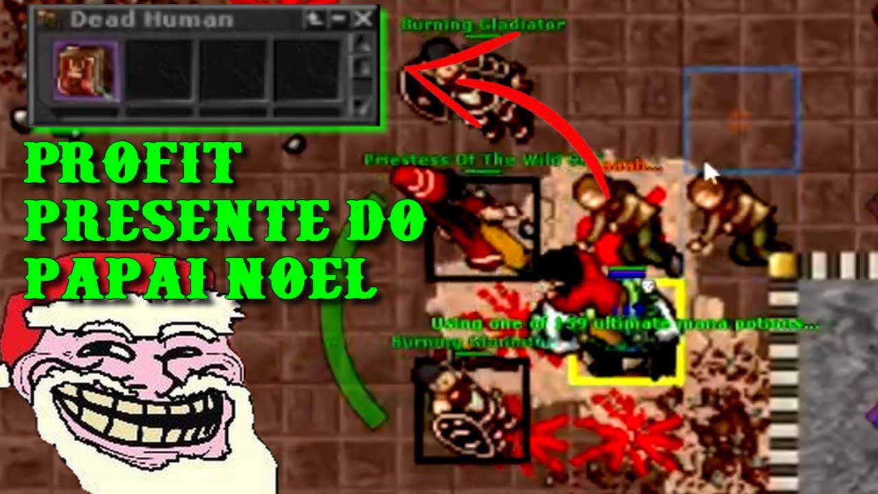 Ele tentou imitar minha PLAY se deu MAL😂, e os noob DROP lancheira recheada,TIBIA PK 💀