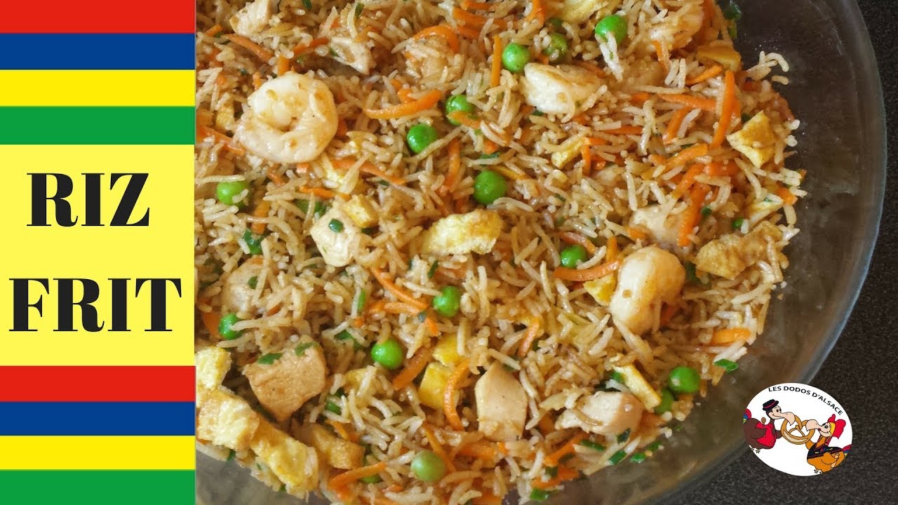 😋Recette du riz frit (le riz cantonais Mauricien)👌