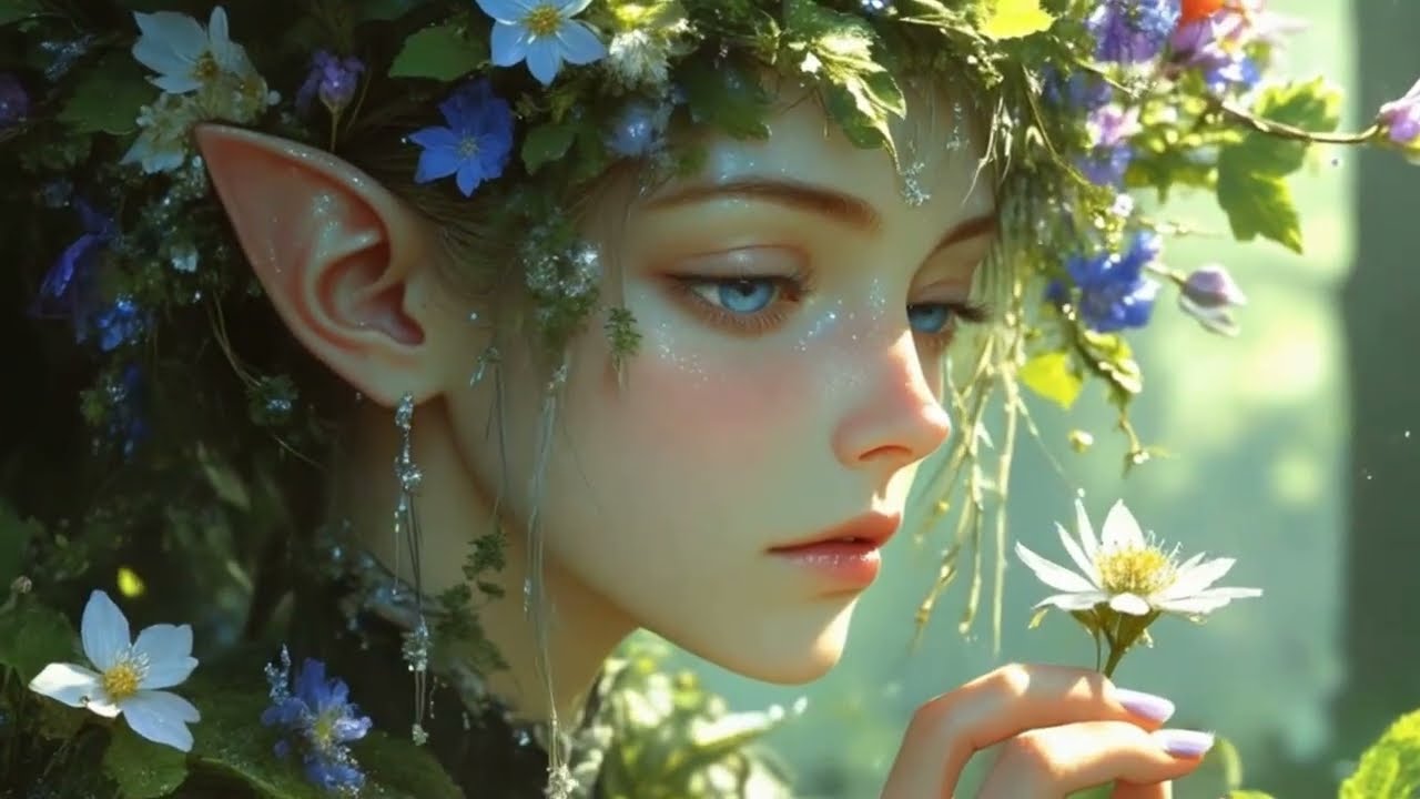 Relax 30 Minutes in an Elven Woodland Dream 🌿🦋| Whispers of the Sunlit Forest [AI Music Video]