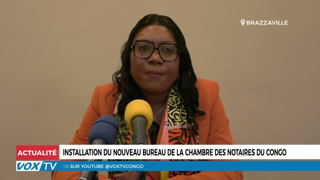 Installation du nouveau bureau de la chambre des notaires du Congo