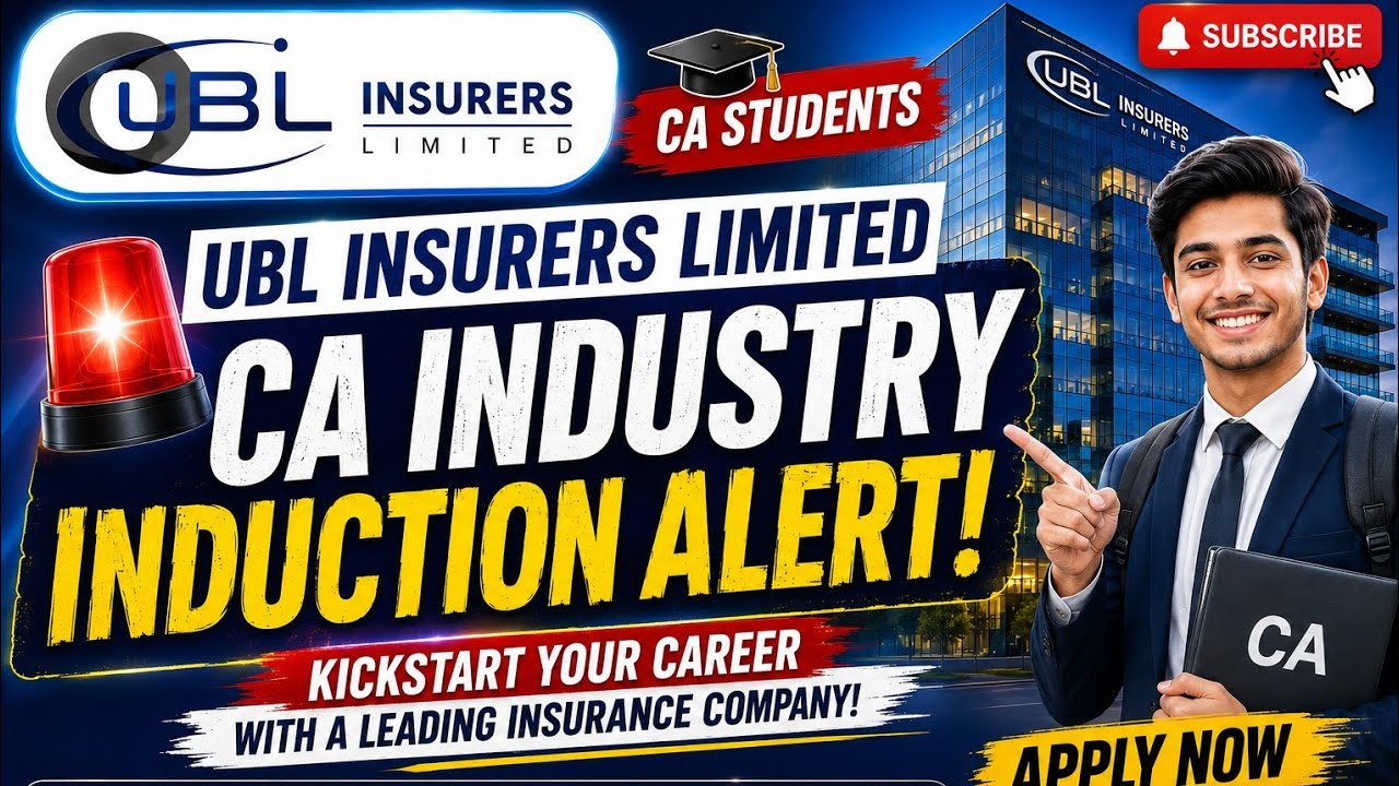 UBl insurers Ltd | CA industry induction alert🚨 | Caf qualified 🎓 | Apply now | Complete details🖇  