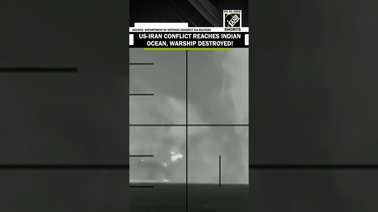 US Dept of War reveals chilling visuals of Iranian ship destroyed by Torpedo in Indian Ocean