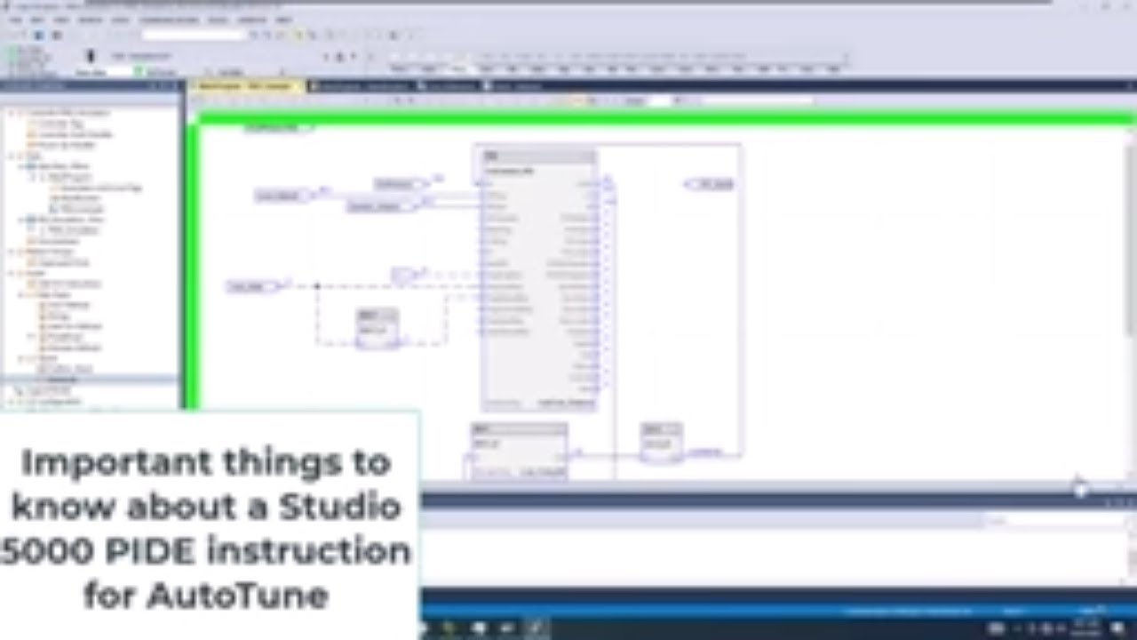 Important things to know about a Studio 5000 PIDE instruction for AutoTune