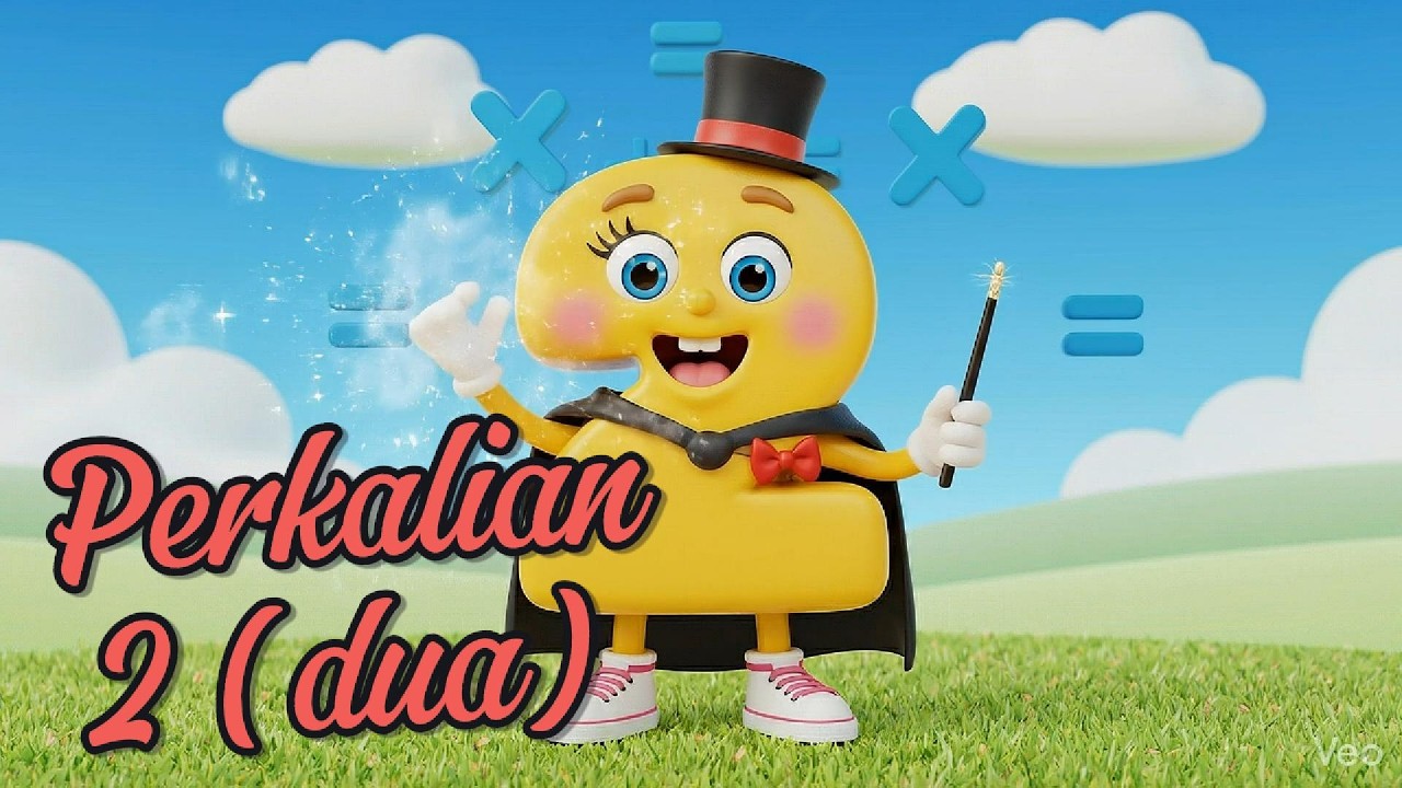Perkalian 2 🎵 | Lagu Anak Berhitung Super Seru Bersama Angka 2 Lucu! | Animasi 3D Edukasi Anak