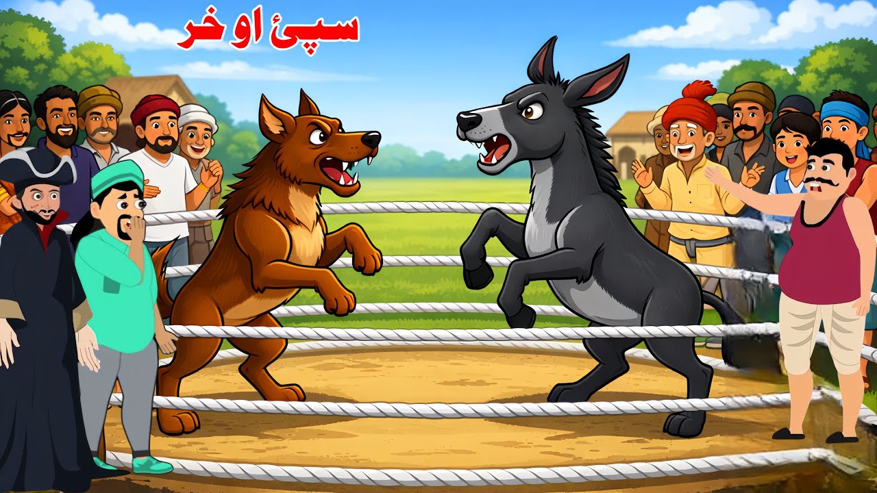 Dog And Donkey Fight | Pashto Bedtime story | Khan Sultan Cartoon 2026