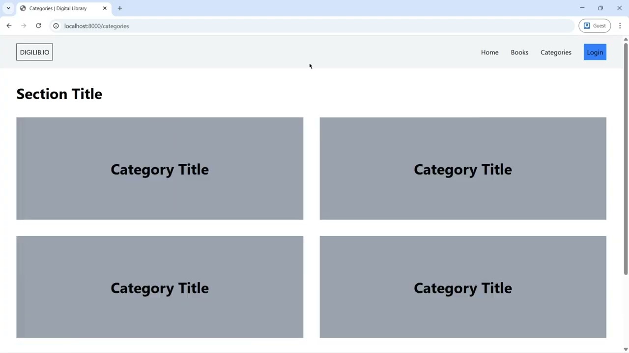 Website Perpustakaan Digital Eps 10 Part 1 : Halaman Panel Admin Versi Desktop
