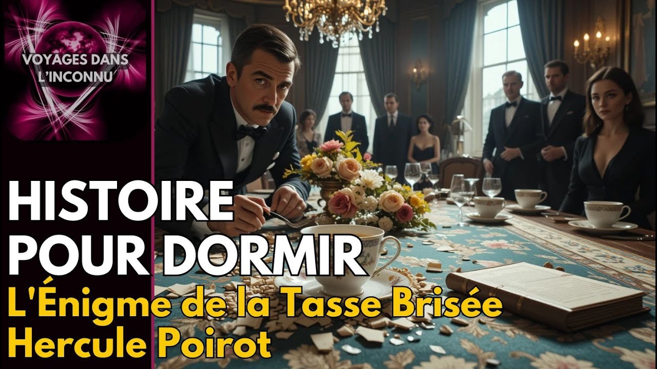 Hercule Poirot, 🎧 L’Énigme de la Tasse Brisée  – Histoire Audio Relaxante pour Dormir 🌙😴💤 Adulte 🛏️
