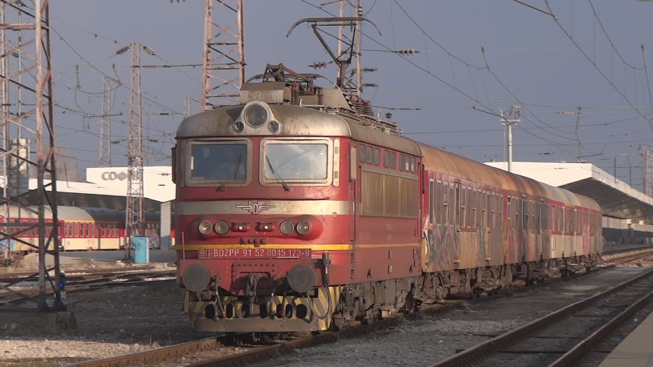 Trains in Bulgaria at Sofia Central Station