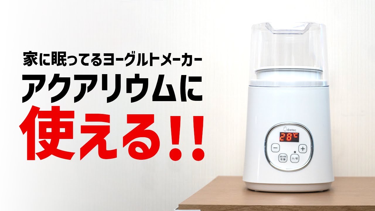 ヨーグルトメーカーをブラインシュリンプ孵化器として使うとこんなに便利！寒い部屋でも水温キープ＆24時間タイマー付き #アクアリウム #熱帯魚 【ビバアクア】