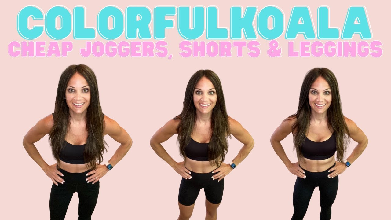 Colorfulkoala TRY ON HAUL | Lululemon align dupes? (Most Comfortable Leggings, Joggers, Shorts EVER)