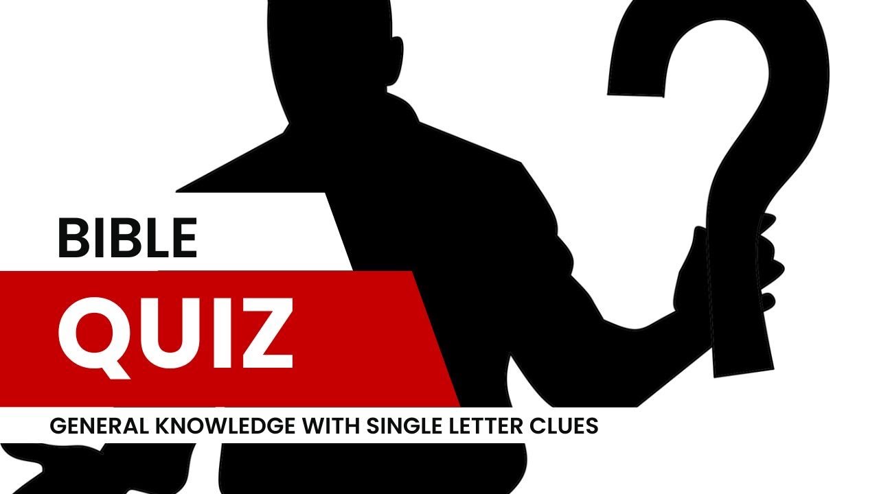 20 BIBLE QUIZ QUESTIONS | Quickfire, with INITIALS TO HELP 👍 Test your Bible Knowledge 💪