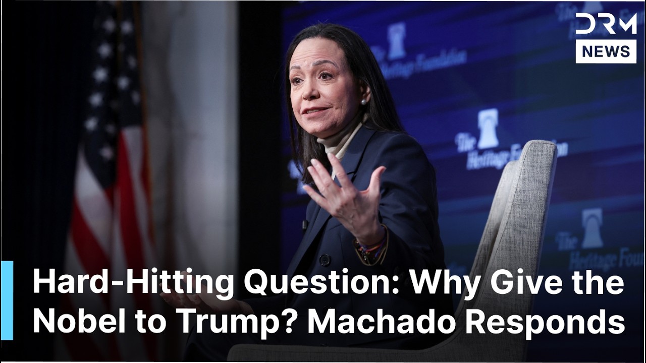 Why Give the Nobel to Trump? Machado Faces Tough Question | DRM News | AC1F