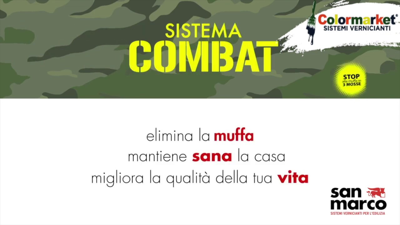 SISTEMA COMBAT: ELIMINA LA MUFFA, MANTIENE SANA LA CASA, MIGLIORA LA QUALITÀ DELLA TUA VITA.