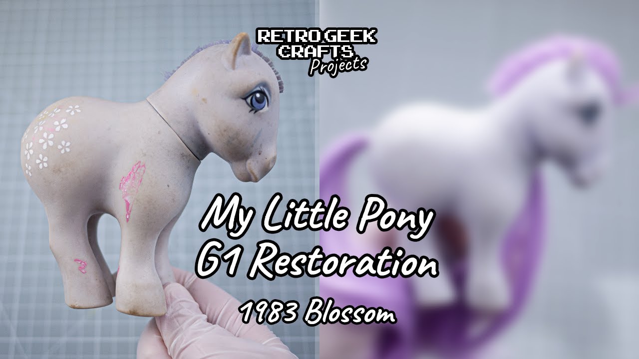 1983 My Little Pony Blossom Vintage Toy Restoration Cleaning Rehair/Reroot MLP G1 Hasbro Relax Calm