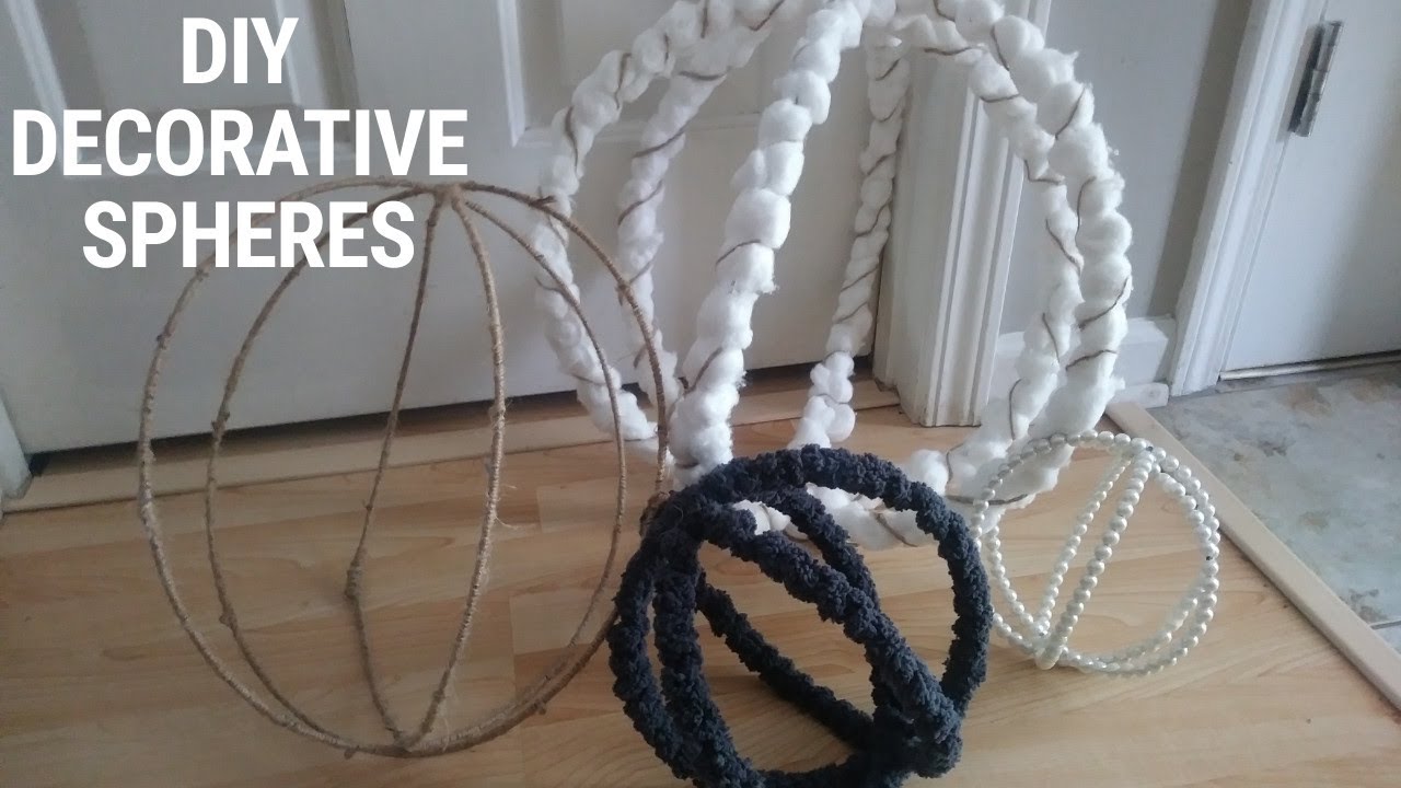 DIY DECORATIVE SPHERES ~ DIY ORBS~ DOLLAR TREE HOME DECOR
