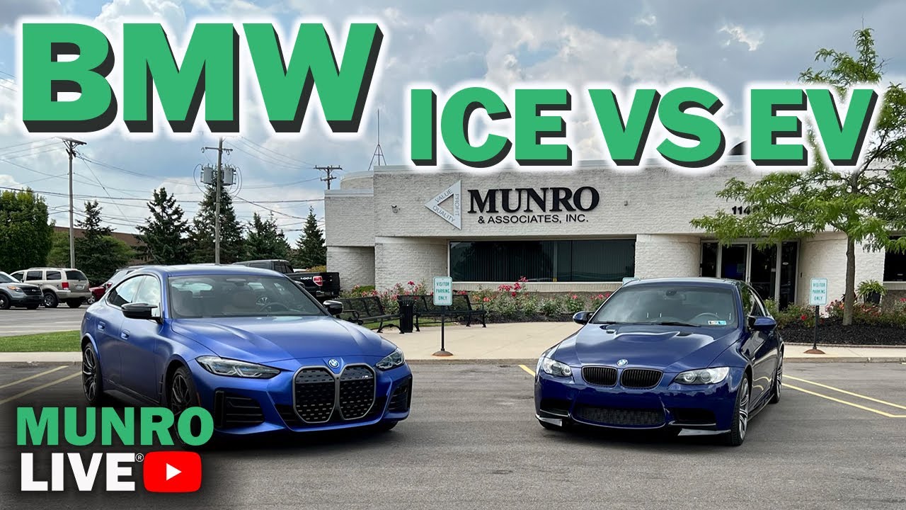 BMW: ДВС против электромобиля | BMW i4 M50 2022 года против BMW M3 2010 года