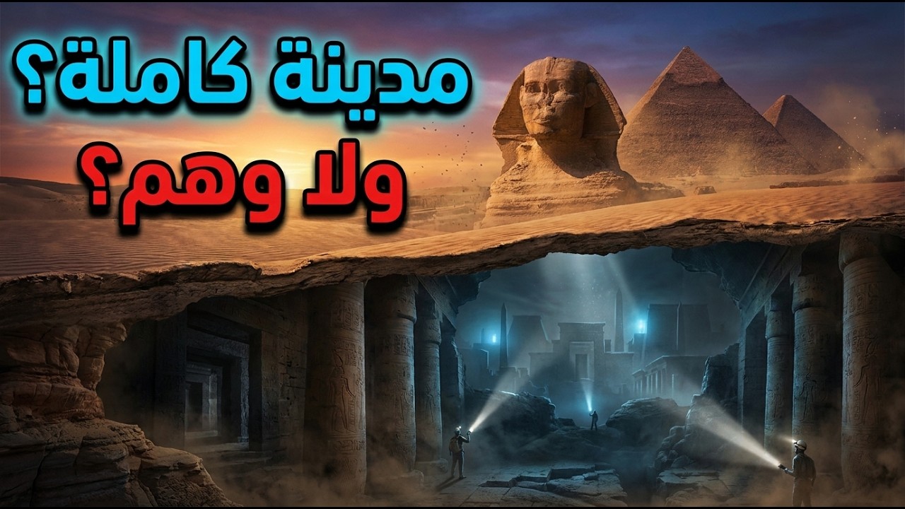 فيلم وثائقي: سر الفتحة تحت أبو الهول 🗿 هل بتخفي مدينة كاملة... ولا ده أكبر لغز في الجيزة؟