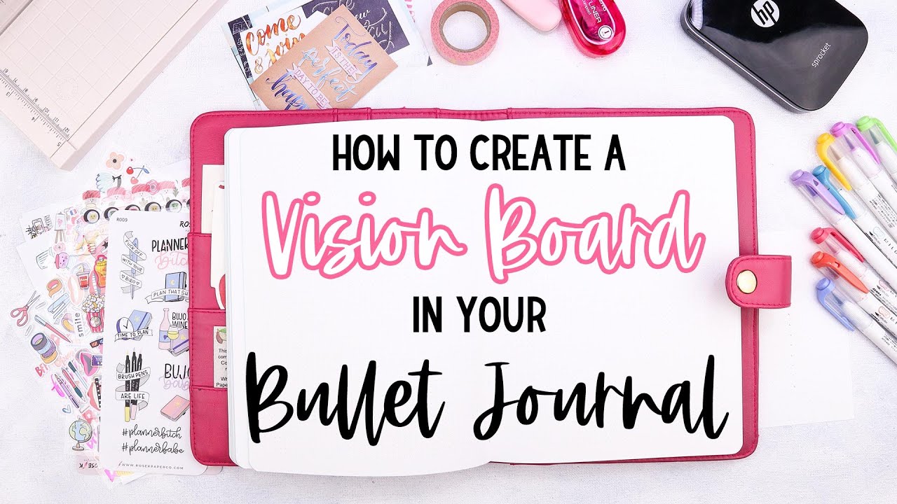 2020 Vision Board In My Bullet Journal