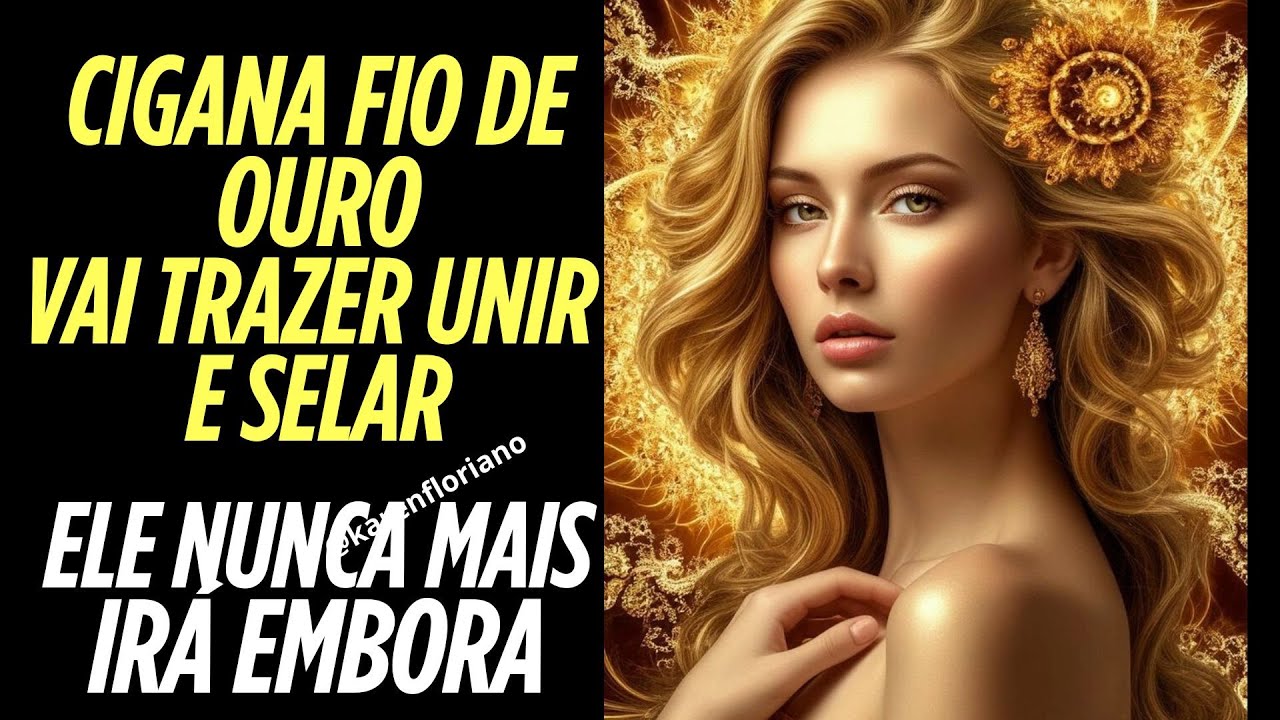 CIGANA FIO DE OURO  VAI TRAZER UNIR E SELAR