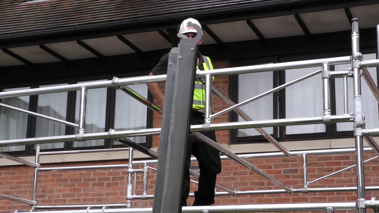 Complex scaffold tower assembly – 5.6m x 2.9m large deck – time lapse