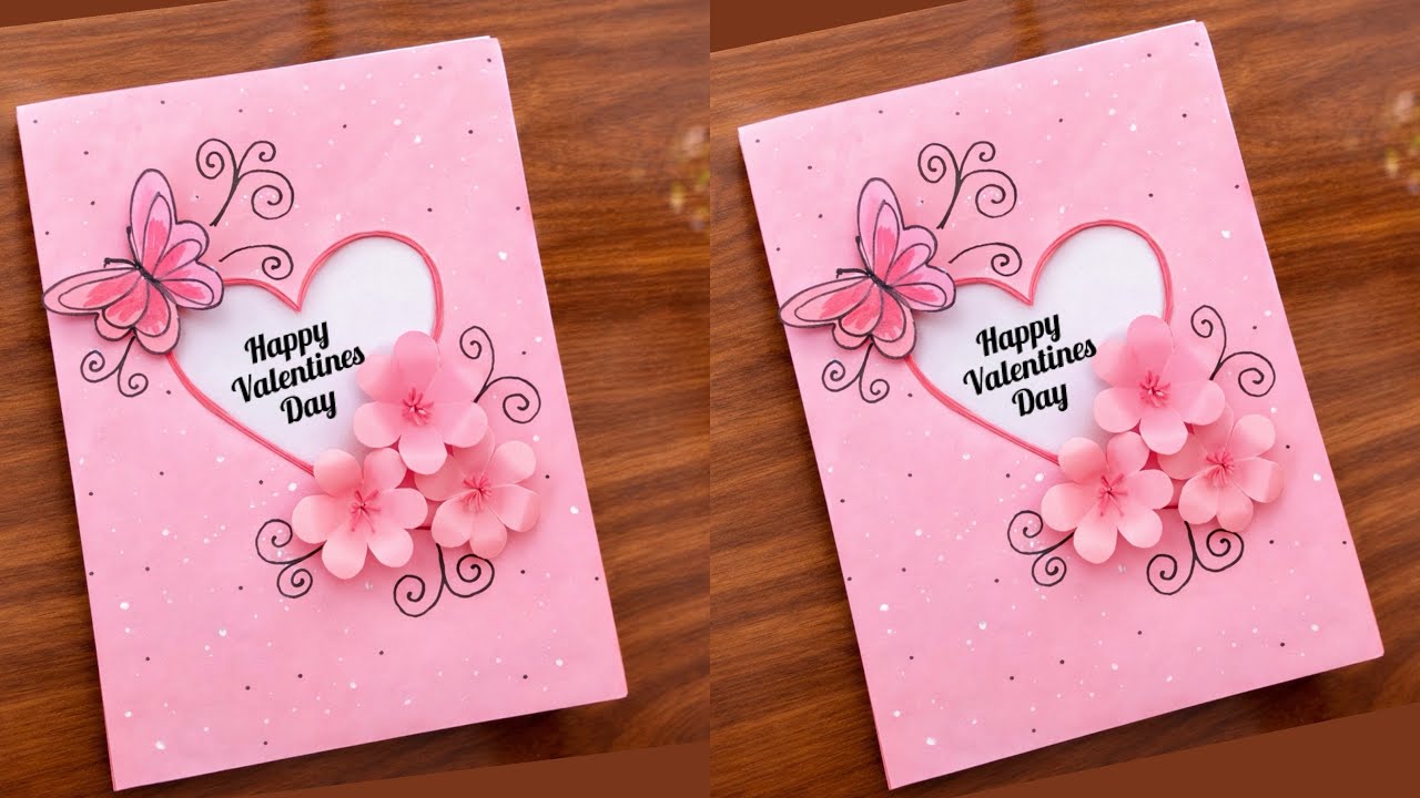 Diy easy and beautiful valentine’s day card | handmade valentines day card 